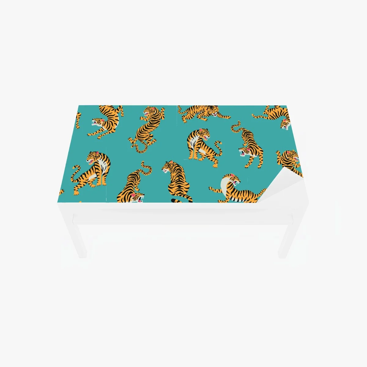 Chapa adhesiva para mesa y escritorio motivo de tigres sobre fondo turquesa – Pixers® Chapa adhesiva para mesa y escritorio motivo de tigres sobre fondo turquesa – Pixers®