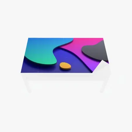 Chapa adhesiva para mesa y escritorio composición abstracta en degradado – Pixers®