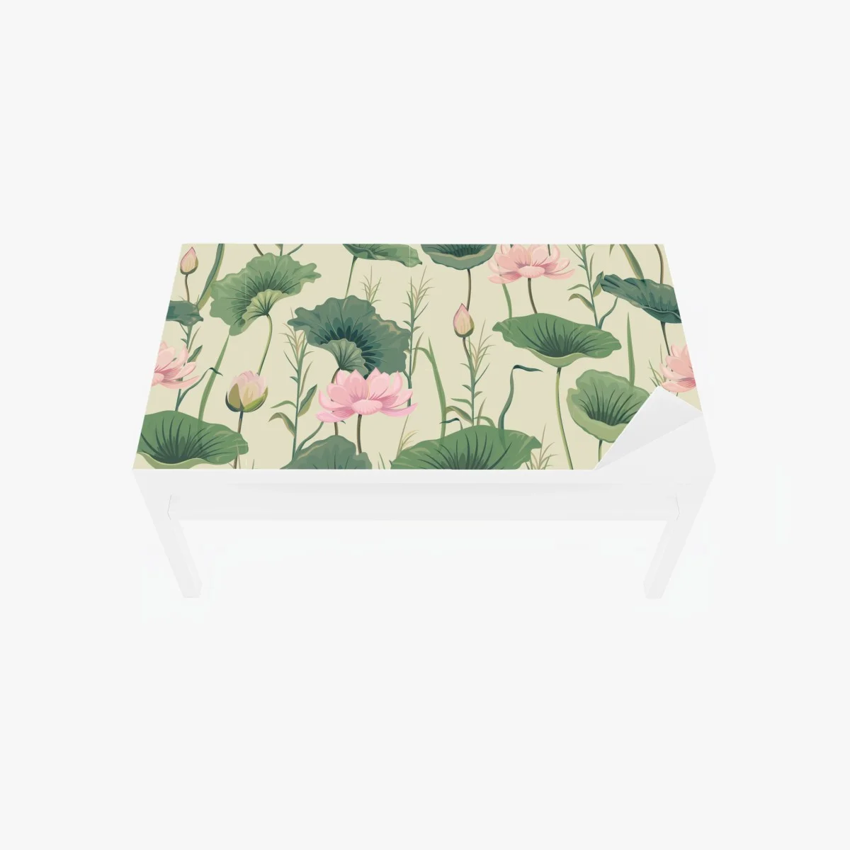 Chapa adhesiva para mesa y escritorio estampa de lotos y hojas verdes – Pixers® Chapa adhesiva para mesa y escritorio estampa de lotos y hojas verdes – Pixers®