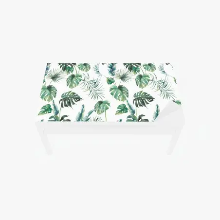 Chapa adhesiva para mesa y escritorio follaje tropical en acuarela – Pixers®