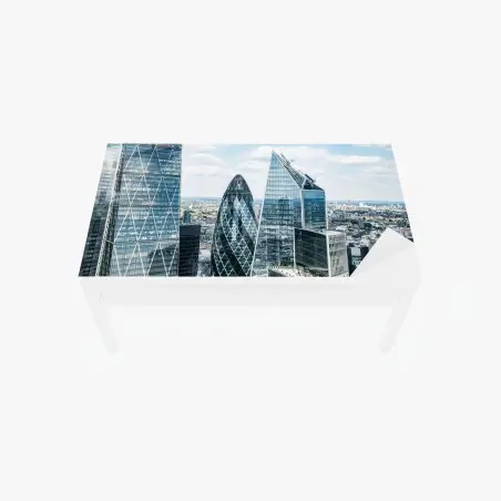 Chapa adhesiva para mesa y escritorio skyline moderno de Londres – Pixers®