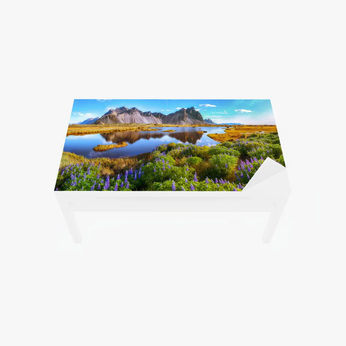Chapa adhesiva para mesa y escritorio lupinos junto a Vestrahorn en Stokksnes – Pixers® Chapa adhesiva para mesa y escritorio lupinos junto a Vestrahorn en Stokksnes – Pixers®