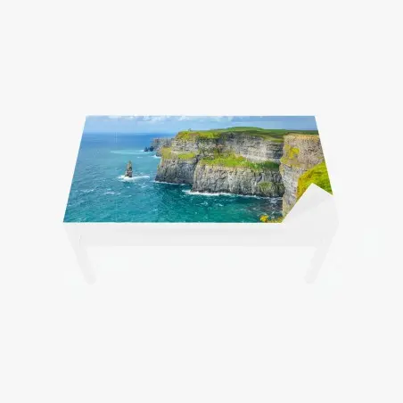 Chapa adhesiva para mesa y escritorio panorama costero de los acantilados de Moher – Pixers®