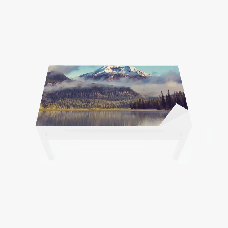 Chapa adhesiva para mesa y escritorio amanecer sereno en Oregón