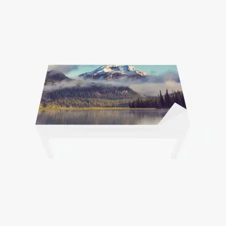 Chapa adhesiva para mesa y escritorio amanecer sereno en Oregón – Pixers®