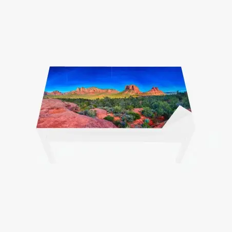 Chapa adhesiva para mesa y escritorio panorama de Bell Rock y Courthouse Butte desde Yavapai Point, Arizona – Pixers®