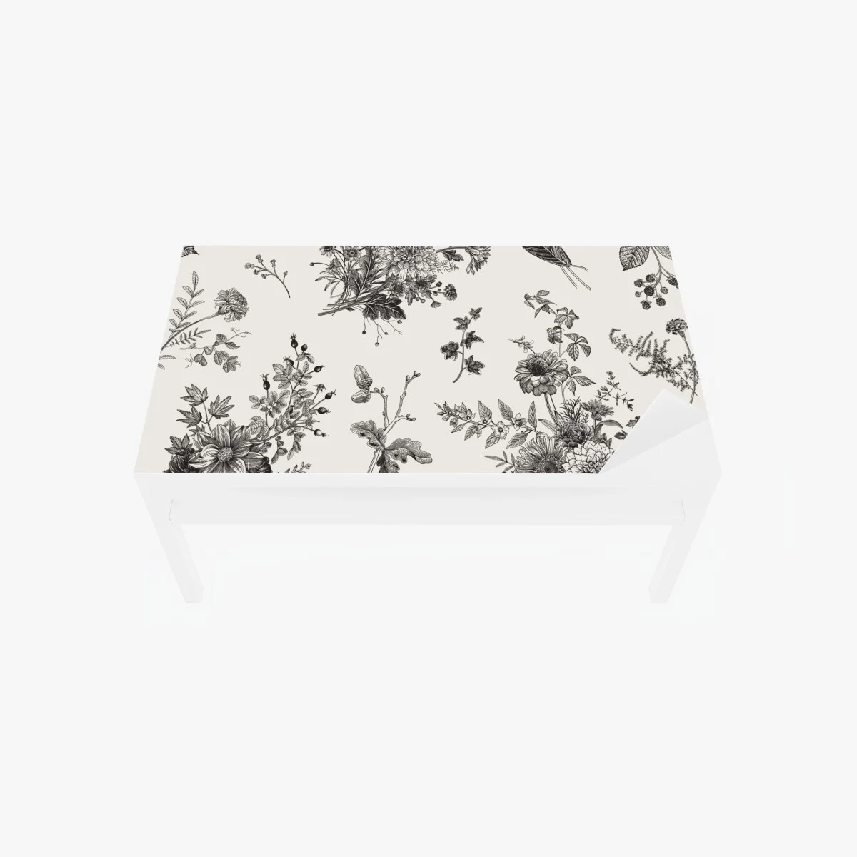 Chapa adhesiva para mesa y escritorio motivo floral otoñal en blanco y negro – Pixers® Chapa adhesiva para mesa y escritorio motivo floral otoñal en blanco y negro – Pixers®