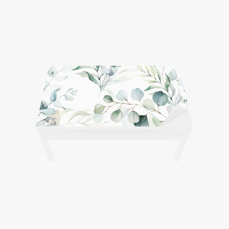 Chapa adhesiva para mesa y escritorio ramaje de eucalipto en acuarela – Pixers®