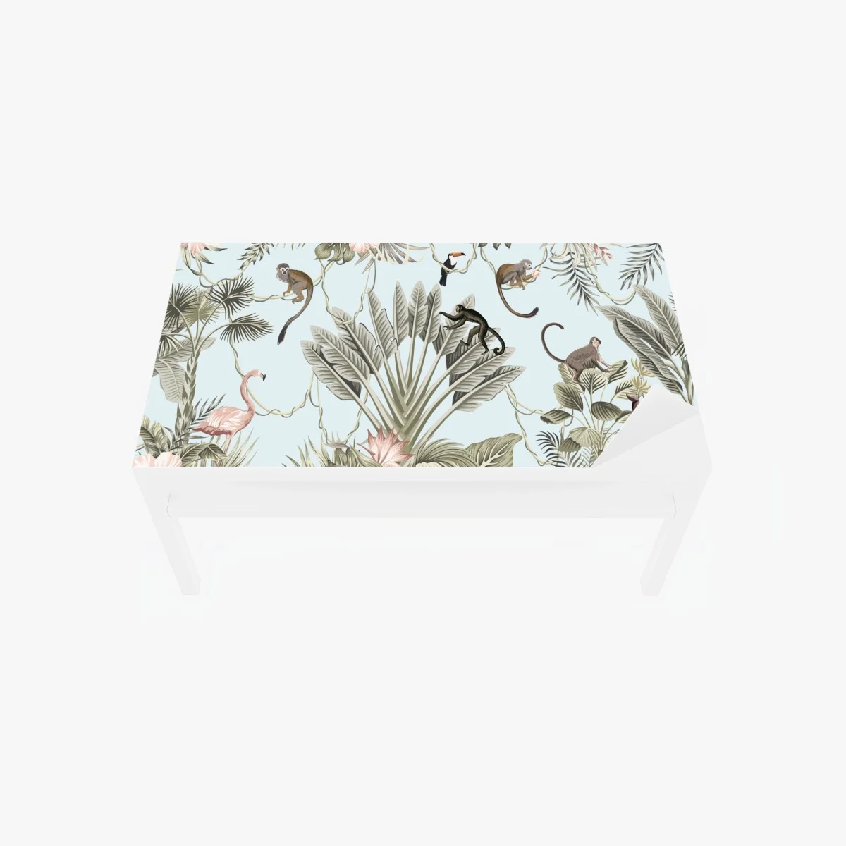 Chapa adhesiva para mesa y escritorio selva tropical en tonos pastel estilo vintage – Pixers® Chapa adhesiva para mesa y escritorio selva tropical en tonos pastel estilo vintage – Pixers®
