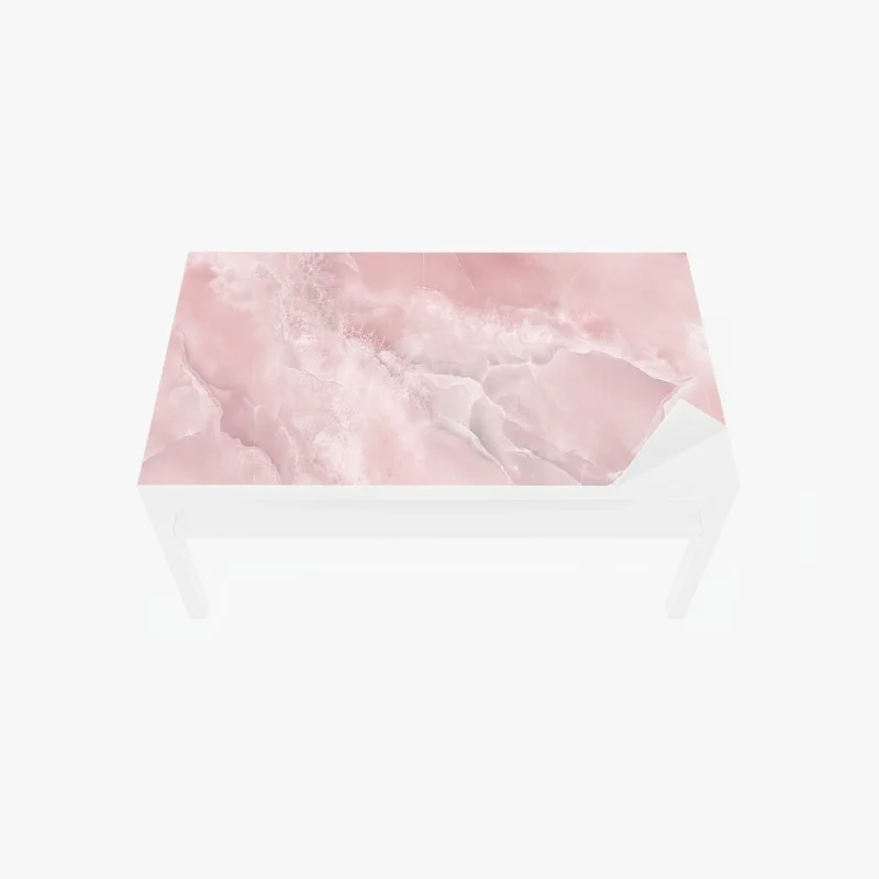 Chapa adhesiva para mesa y escritorio mármol rosa etéreo para decoración