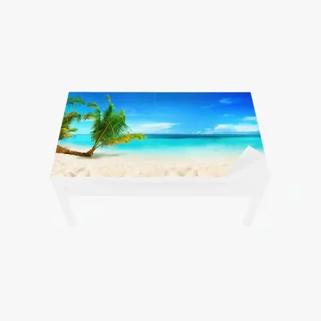 Chapa adhesiva para mesa y escritorio paraíso tropical en la playa – Pixers®