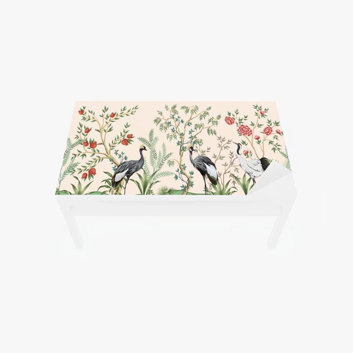 Chapa adhesiva para mesa y escritorio grullas y flores en jardín sereno – Pixers® Chapa adhesiva para mesa y escritorio grullas y flores en jardín sereno – Pixers®