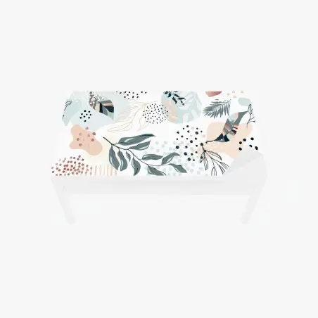 Chapa adhesiva para mesa y escritorio diseño botánico en tonos pastel – Pixers®