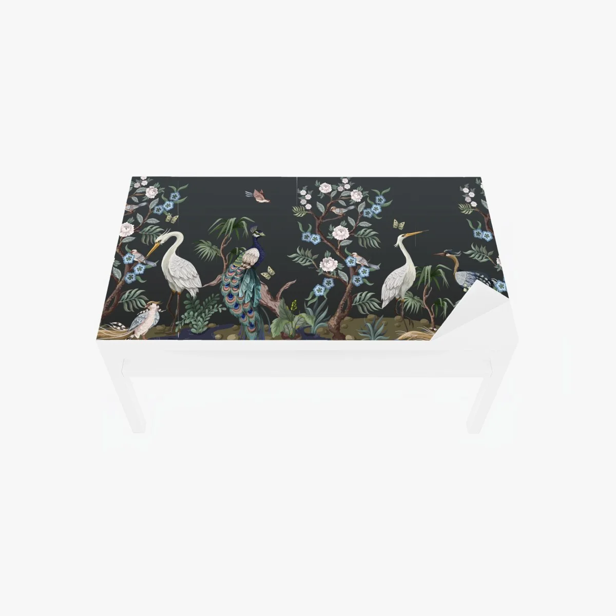 Chapa adhesiva para mesa y escritorio aves exóticas y flores sobre fondo oscuro – Pixers® Chapa adhesiva para mesa y escritorio aves exóticas y flores sobre fondo oscuro – Pixers®