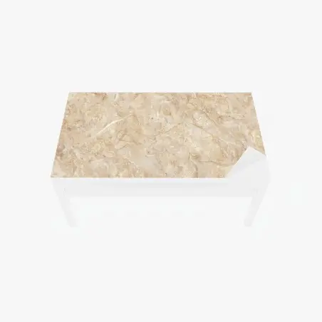 Chapa adhesiva para mesa y escritorio mármol beige veteado para decoración de interiores – Pixers®