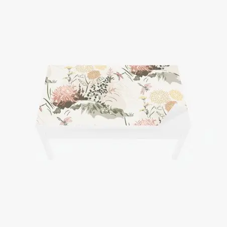 Chapa adhesiva para mesa y escritorio patrón floral botánico en tonos pastel – Pixers®