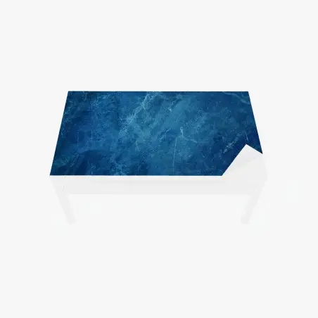 Chapa adhesiva para mesa y escritorio textura de mármol azul profundo para pared – Pixers®
