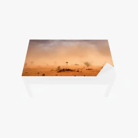 Chapa adhesiva para mesa y escritorio tormenta de arena en Dollo Ado, Etiopía – Pixers®