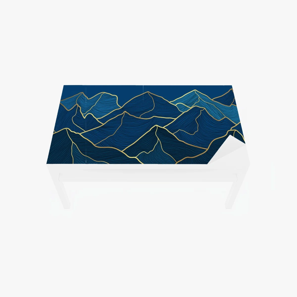 Chapa adhesiva para mesa y escritorio paisaje montañoso en líneas doradas – Pixers® Chapa adhesiva para mesa y escritorio paisaje montañoso en líneas doradas – Pixers®