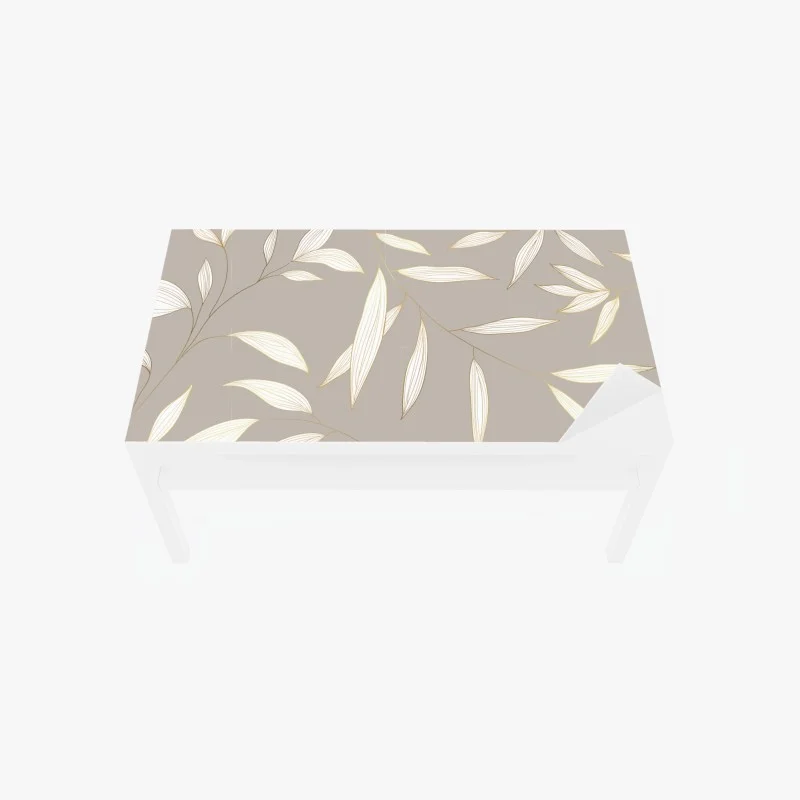 Chapa adhesiva para mesa y escritorio motivo botánico elegante en tonos neutros