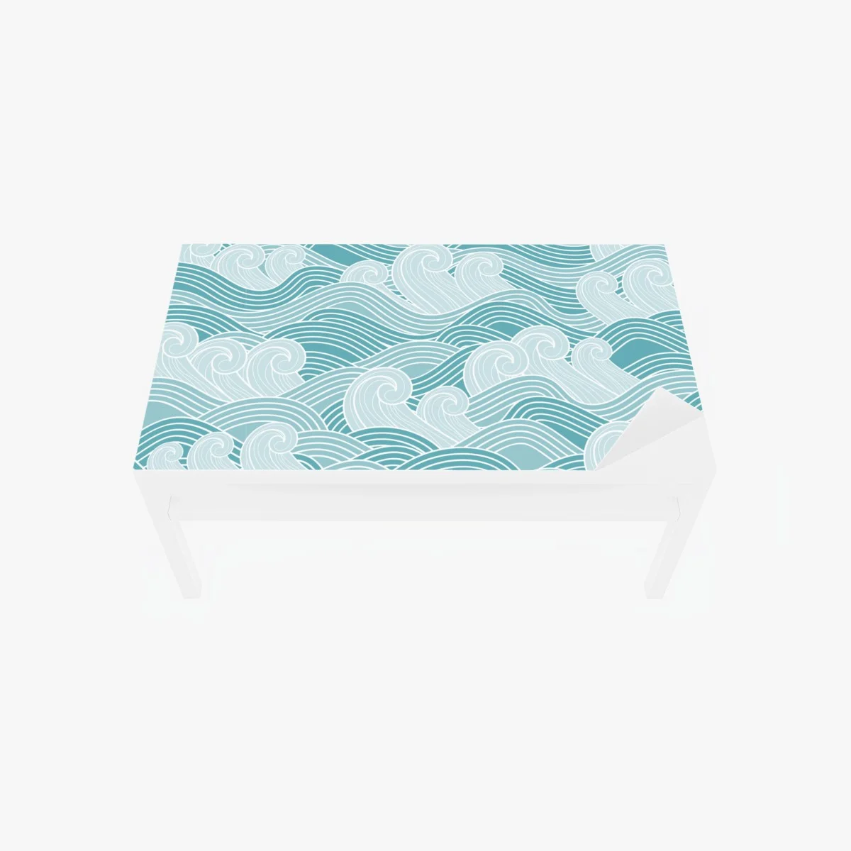 Chapa adhesiva para mesa y escritorio mural de olas estilizadas en tonos turquesa – Pixers® Chapa adhesiva para mesa y escritorio mural de olas estilizadas en tonos turquesa – Pixers®