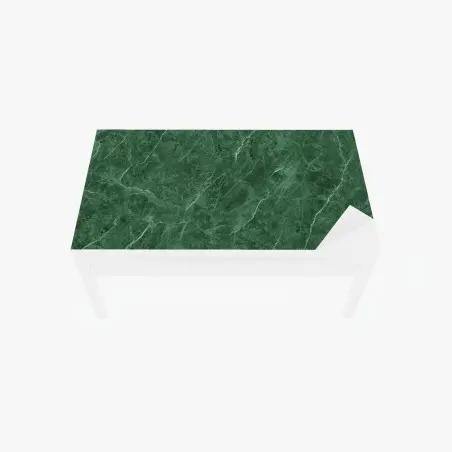 Chapa adhesiva para mesa y escritorio mármol verde clásico con vetas blancas – Pixers®
