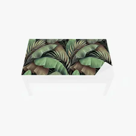 Chapa adhesiva para mesa y escritorio follaje tropical en tonos verdes – Pixers®