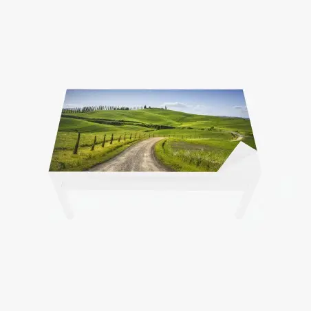 Chapa adhesiva para mesa y escritorio camino rural en Monteroni d'Arbia, Toscana – Pixers®