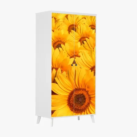 Pegatina para armario girasoles radiantes para decoración – Pixers®