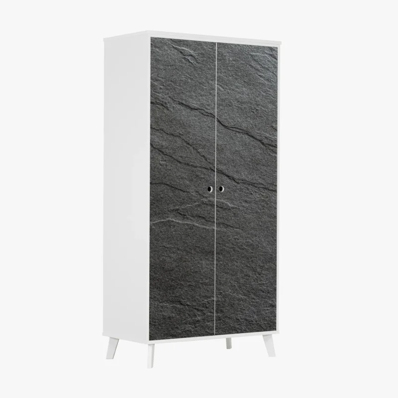 Pegatina para armario textura de pizarra gris para decoración minimalista