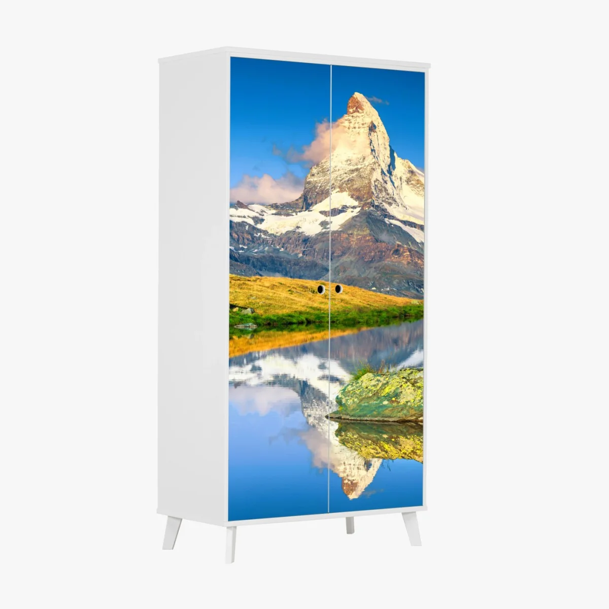 Pegatina para armario paisaje alpino sereno con Matterhorn al amanecer – Pixers® Pegatina para armario paisaje alpino sereno con Matterhorn al amanecer – Pixers®