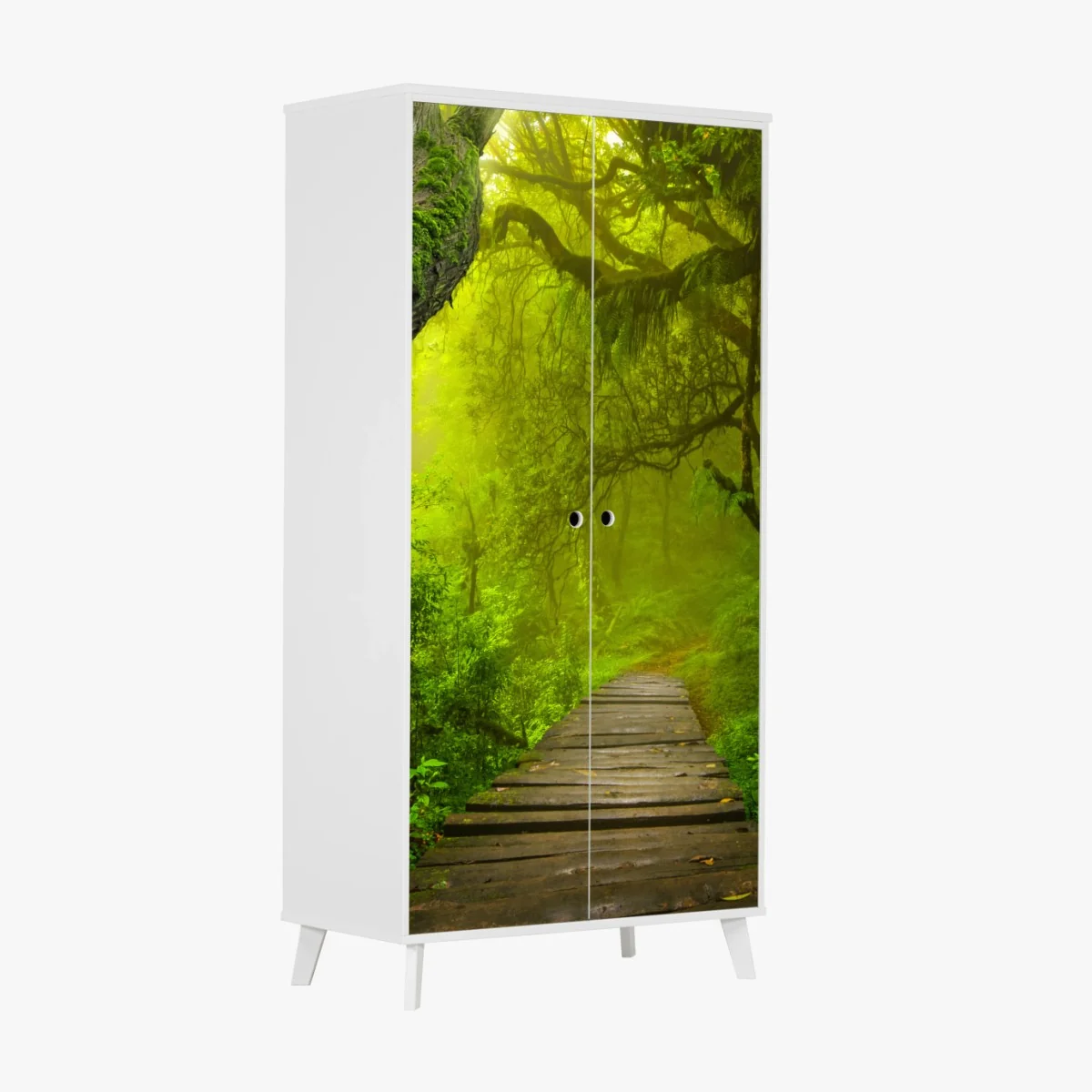 Pegatina para armario sendero místico en la selva verde – Pixers® Pegatina para armario sendero místico en la selva verde – Pixers®