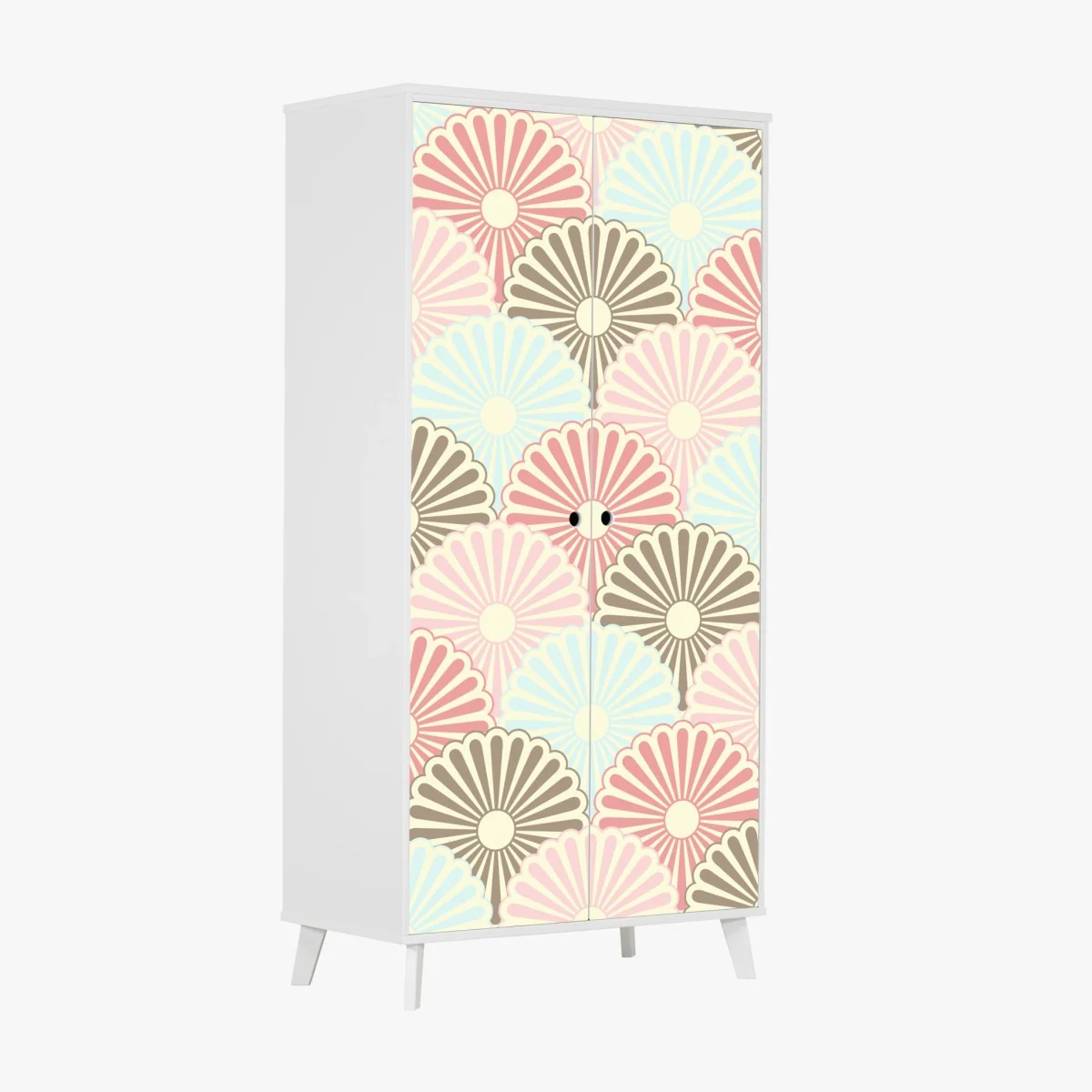 Pegatina para armario diseño floral retro en tonos pastel – Pixers® Pegatina para armario diseño floral retro en tonos pastel – Pixers®