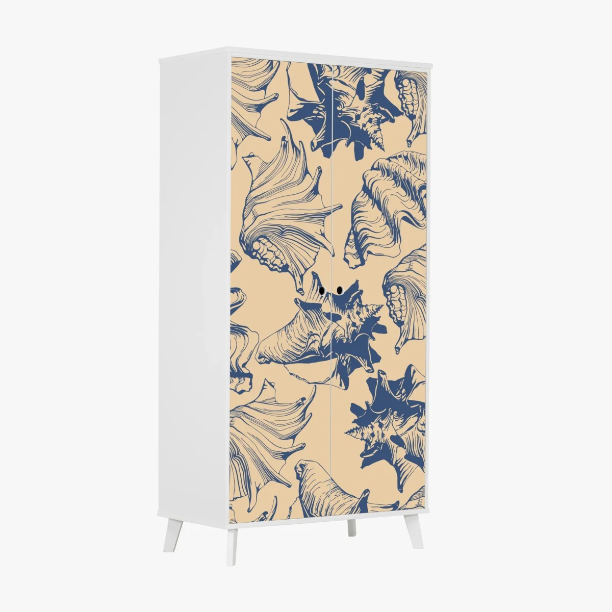 Pegatina para armario patrón de conchas marinas en tonos azul y beige – Pixers® Pegatina para armario patrón de conchas marinas en tonos azul y beige – Pixers®