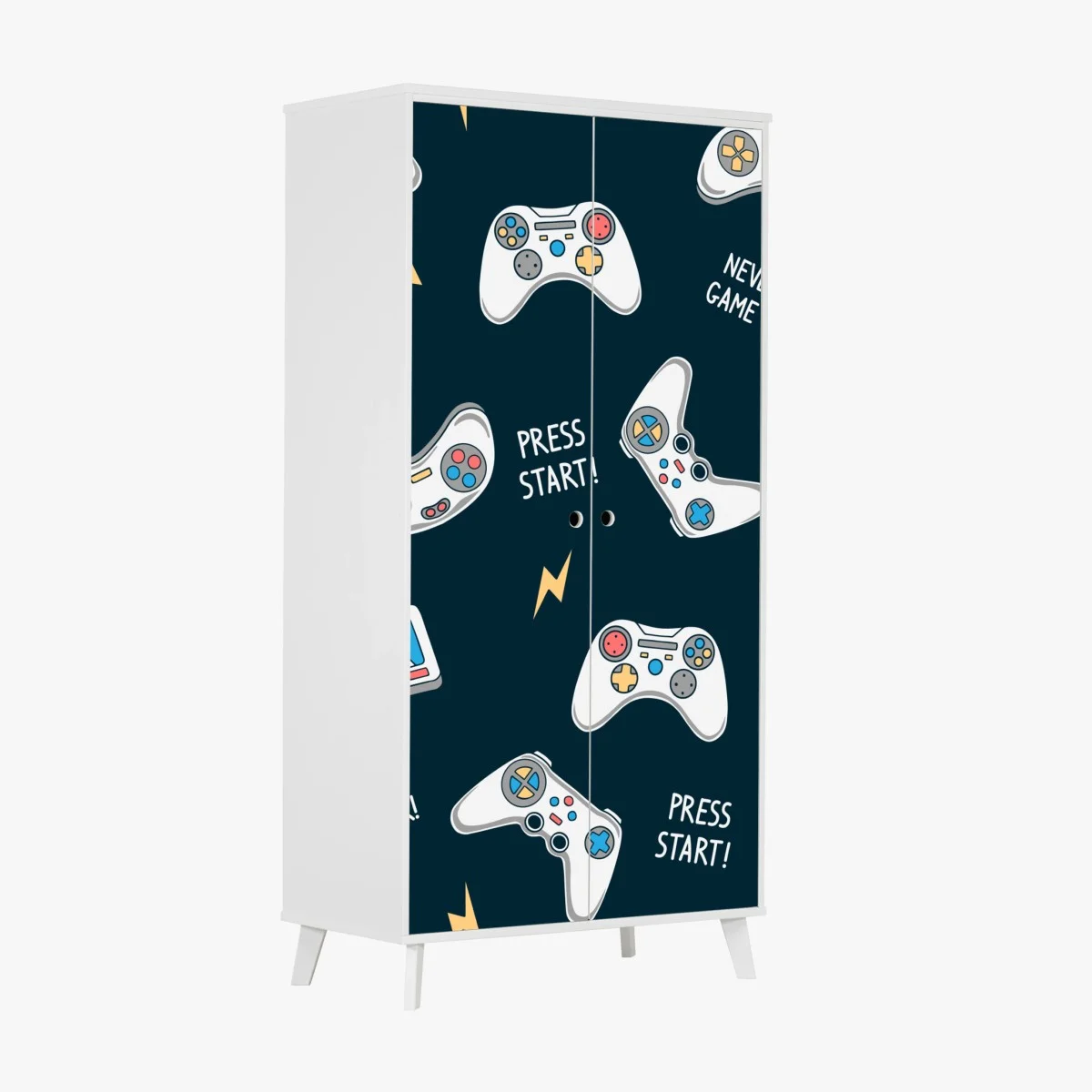 Pegatina para armario diseño de mandos retro para amantes de los videojuegos – Pixers® Pegatina para armario diseño de mandos retro para amantes de los videojuegos – Pixers®