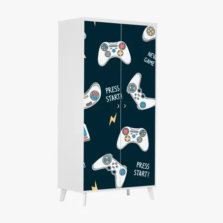 Pegatina para armario diseño de mandos retro para amantes de los videojuegos – Pixers®