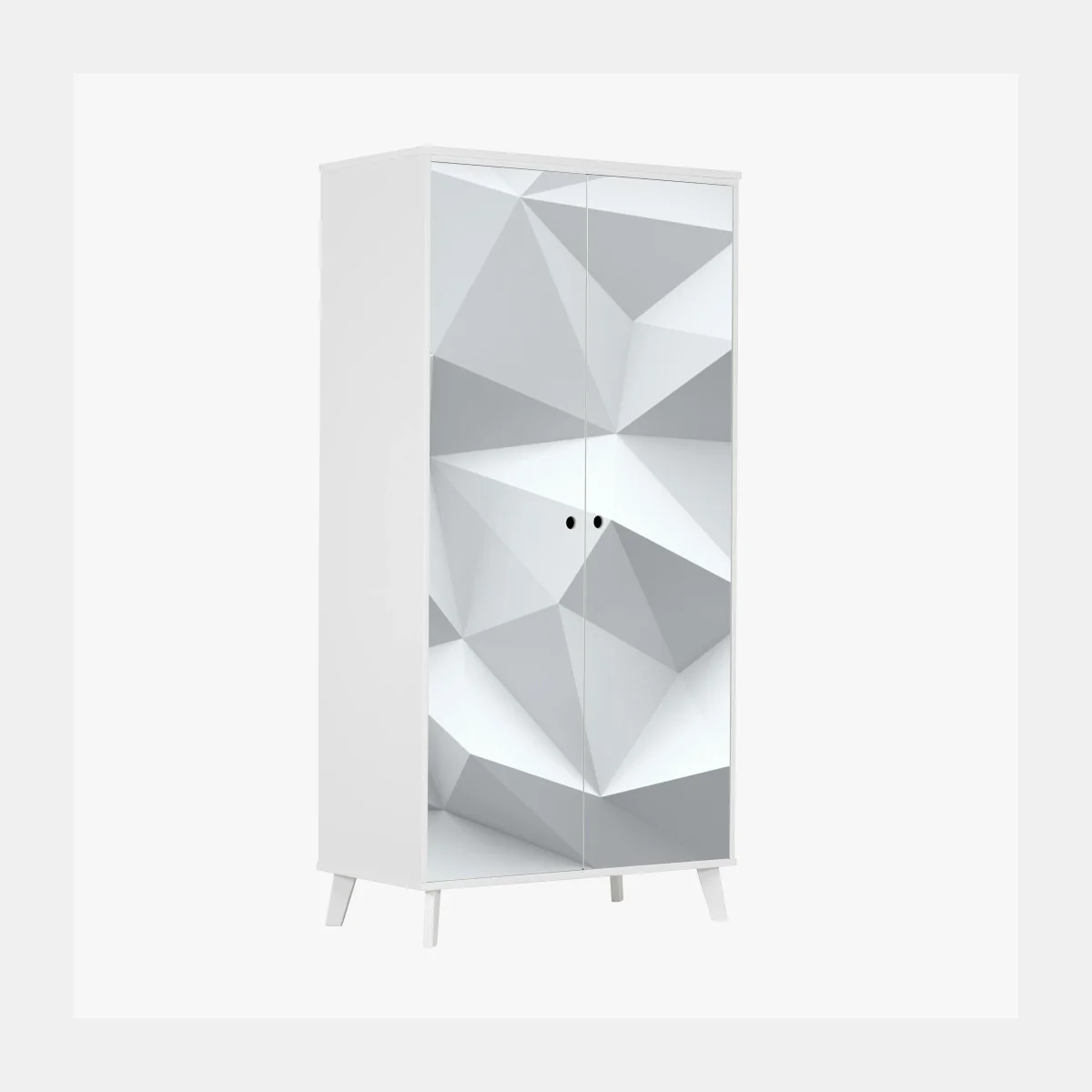 Pegatina para armario arte geométrico en tonos blancos y grises – Pixers® Pegatina para armario arte geométrico en tonos blancos y grises – Pixers®