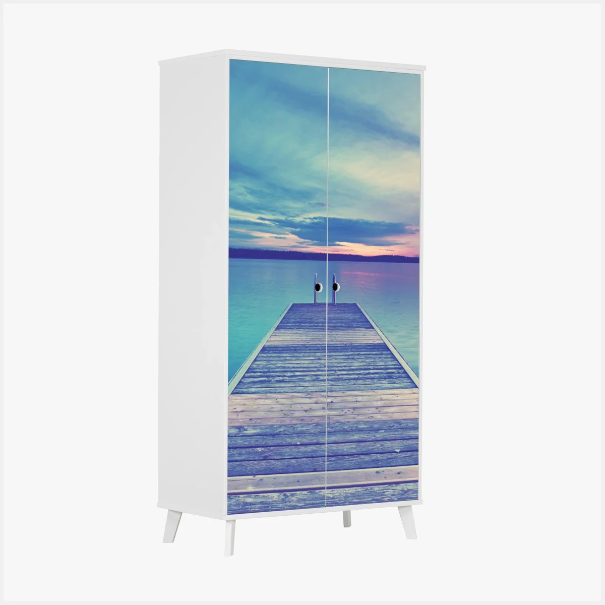 Pegatina para armario muelle hacia el horizonte al atardecer – Pixers® Pegatina para armario muelle hacia el horizonte al atardecer – Pixers®
