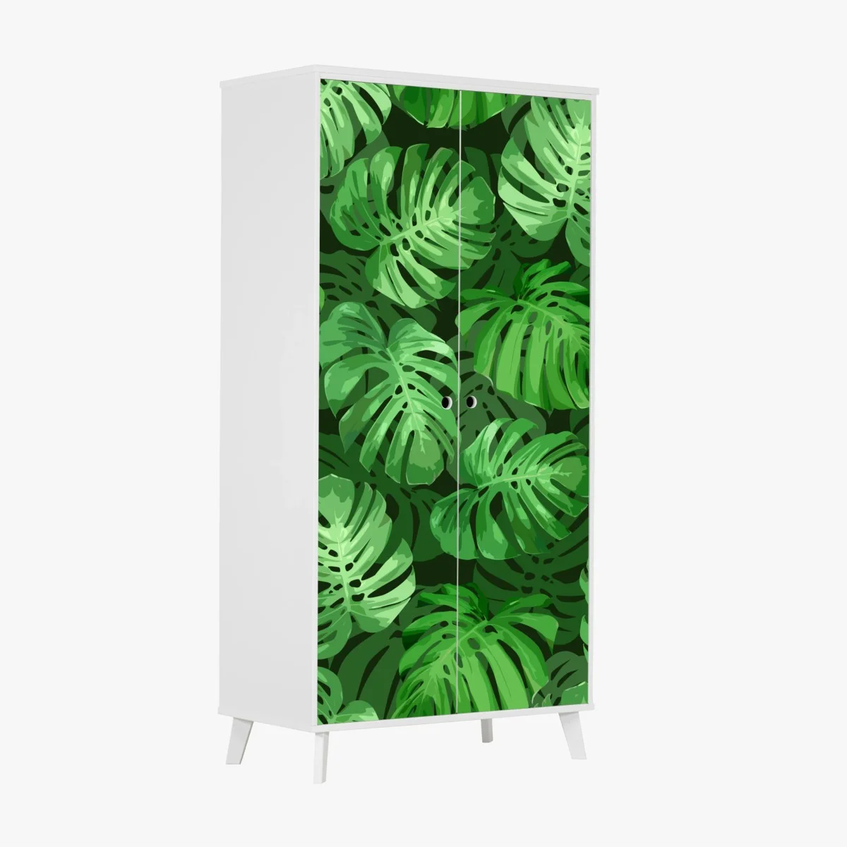 Pegatina para armario patrón tropical de hojas de monstera – Pixers® Pegatina para armario patrón tropical de hojas de monstera – Pixers®