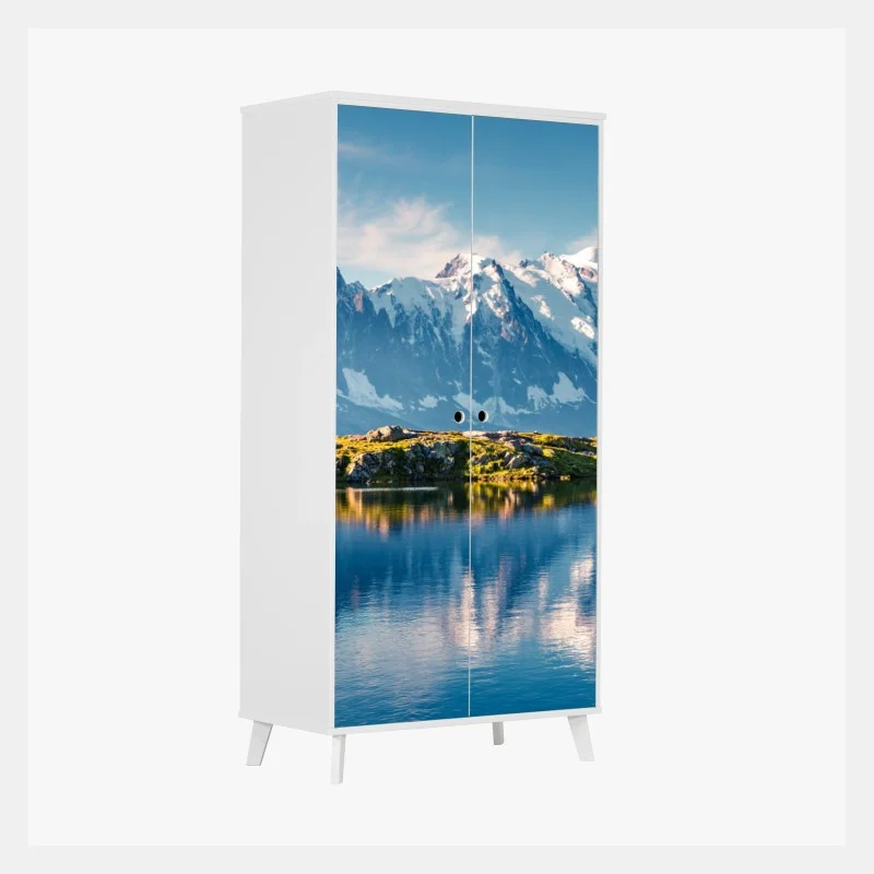 Pegatina para armario amanecer en Lac Blanc y Mont Blanc