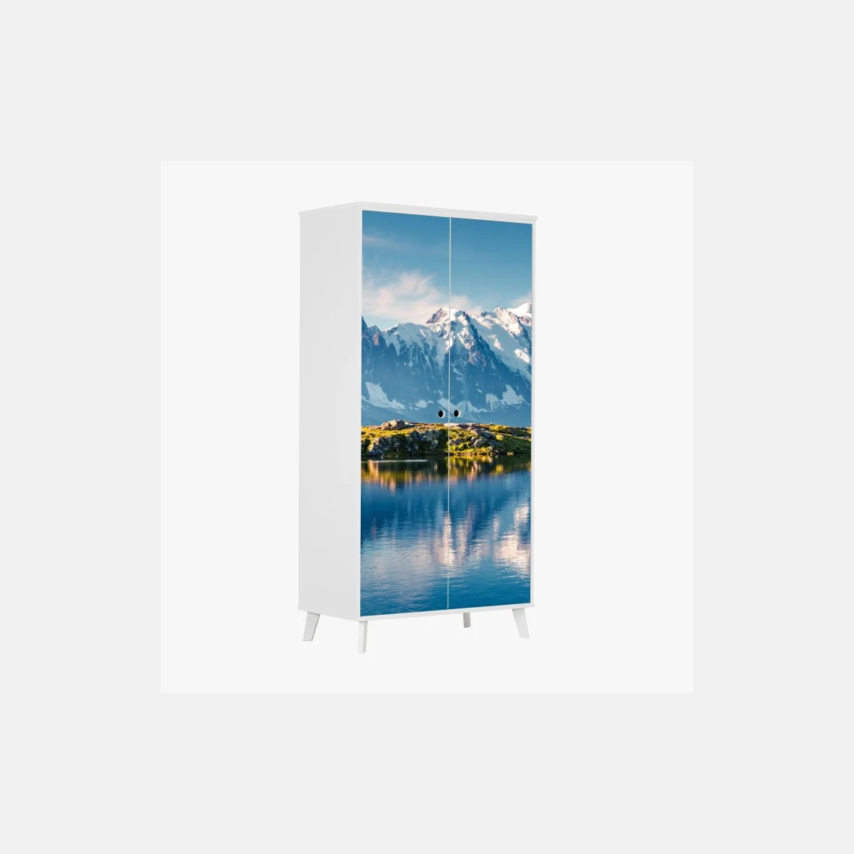 Pegatina para armario amanecer en Lac Blanc y Mont Blanc – Pixers® Pegatina para armario amanecer en Lac Blanc y Mont Blanc – Pixers®