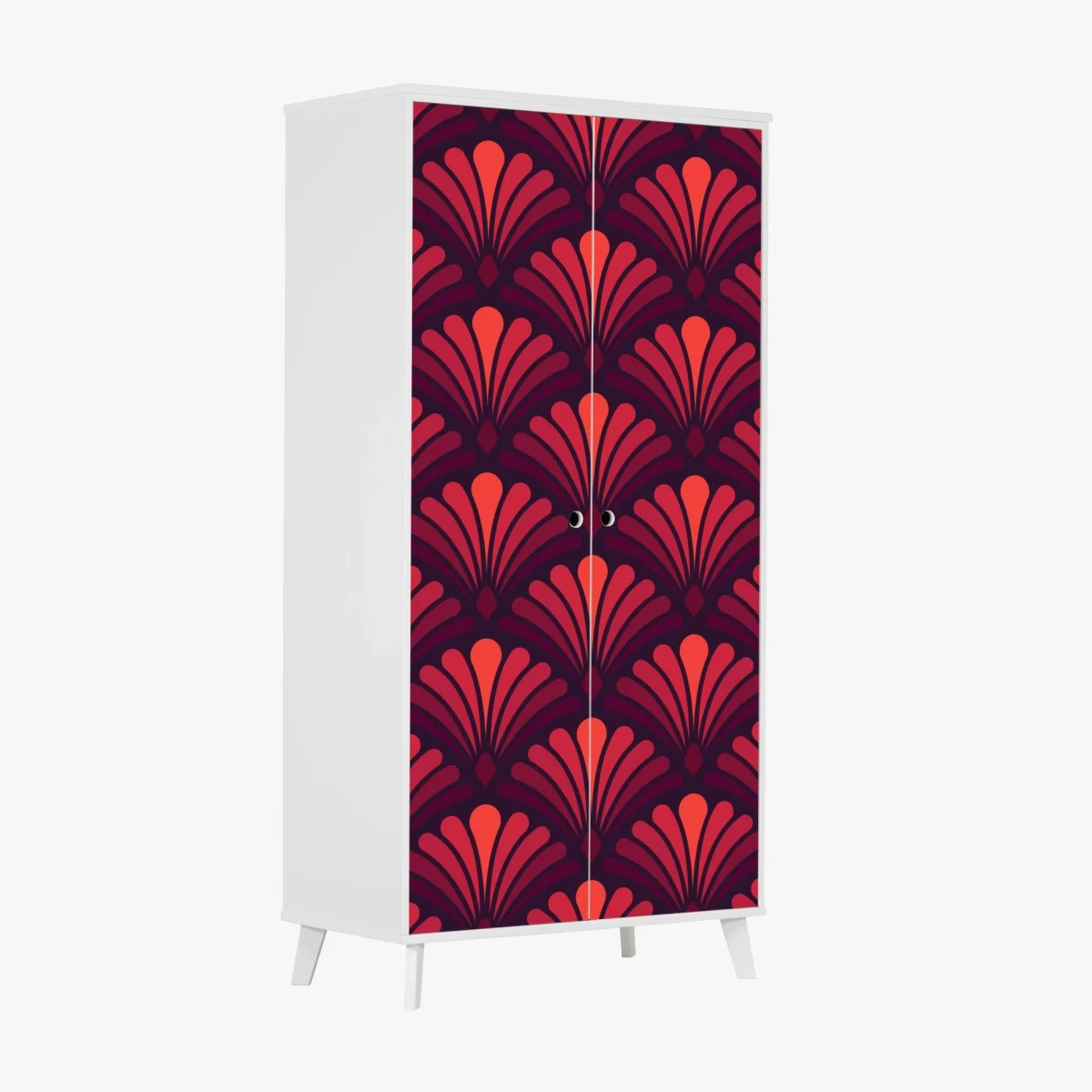 Pegatina para armario motivo art déco en tonos rojos y burdeos – Pixers® Pegatina para armario motivo art déco en tonos rojos y burdeos – Pixers®
