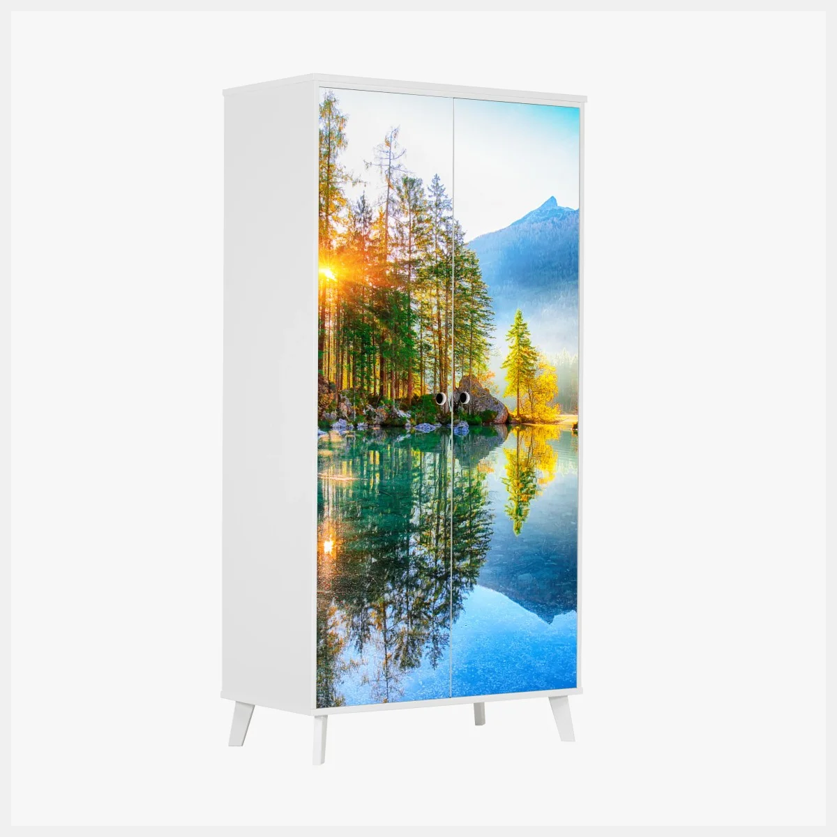 Pegatina para armario amanecer otoñal en Hintersee – Pixers® Pegatina para armario amanecer otoñal en Hintersee – Pixers®
