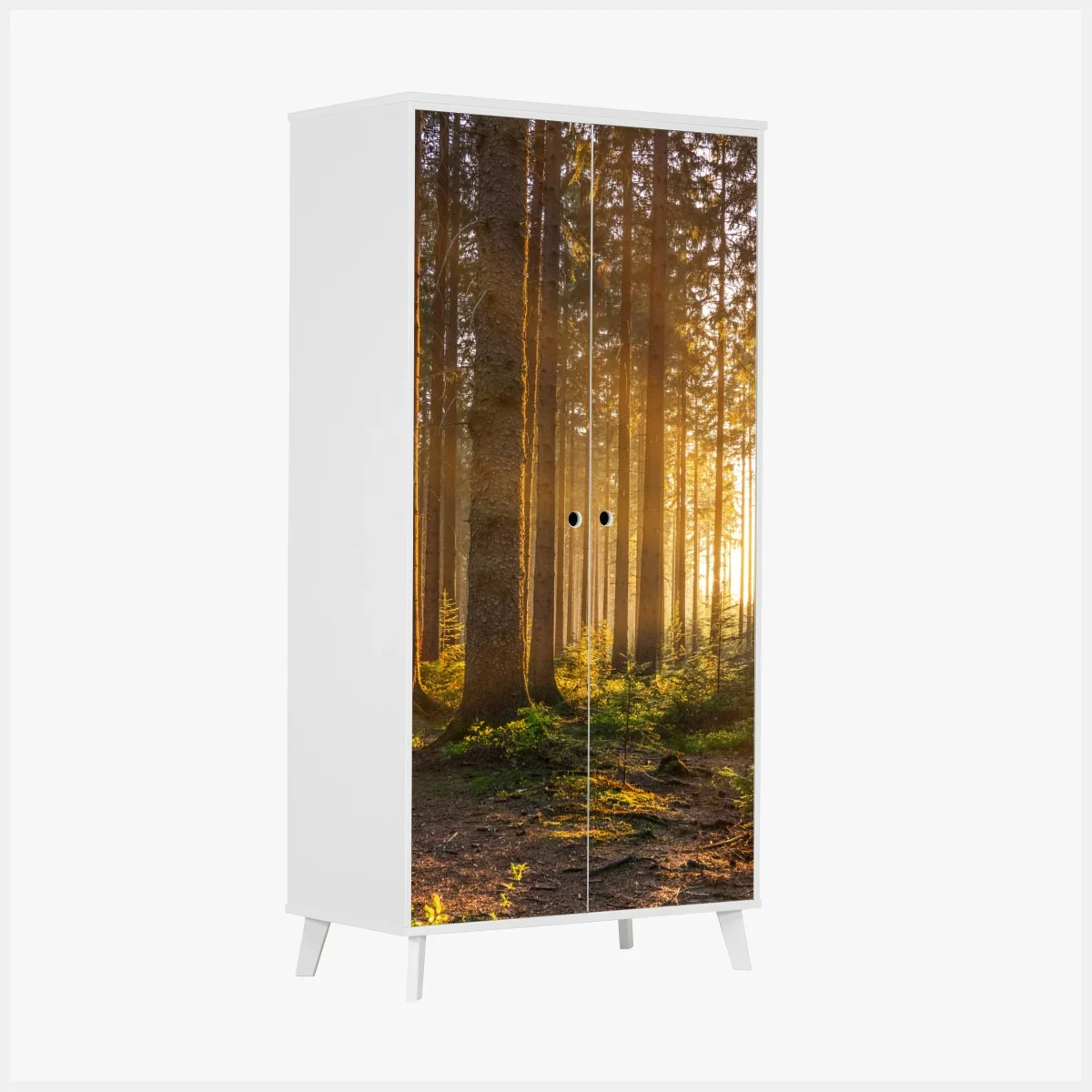 Pegatina para armario amanecer dorado en el bosque – Pixers® Pegatina para armario amanecer dorado en el bosque – Pixers®