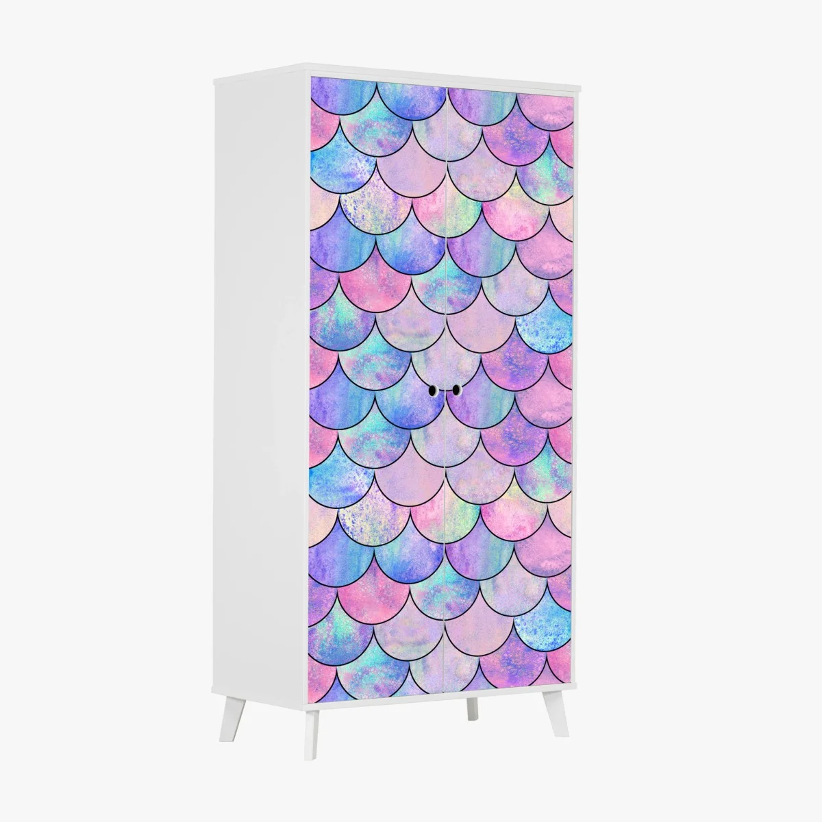 Pegatina para armario patrón de escamas de sirena en tonos pastel – Pixers® Pegatina para armario patrón de escamas de sirena en tonos pastel – Pixers®