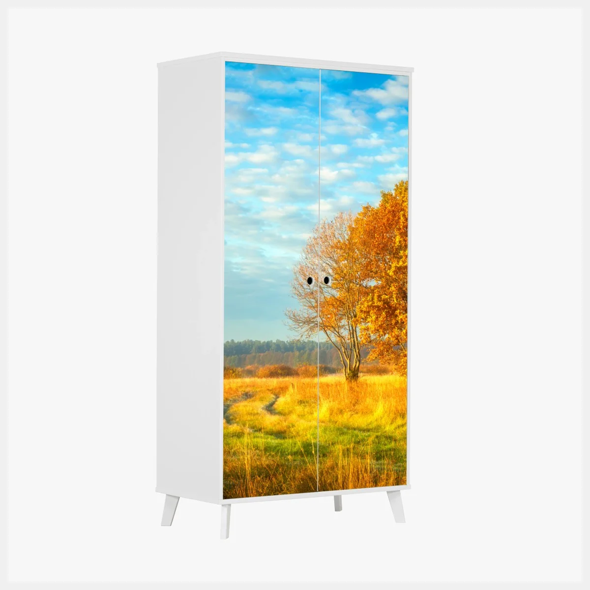 Pegatina para armario amanecer otoñal en la pradera – Pixers® Pegatina para armario amanecer otoñal en la pradera – Pixers®