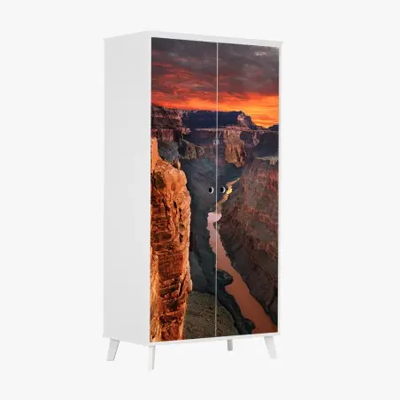 Pegatina para armario amanecer sobre el Gran Cañón – Pixers®