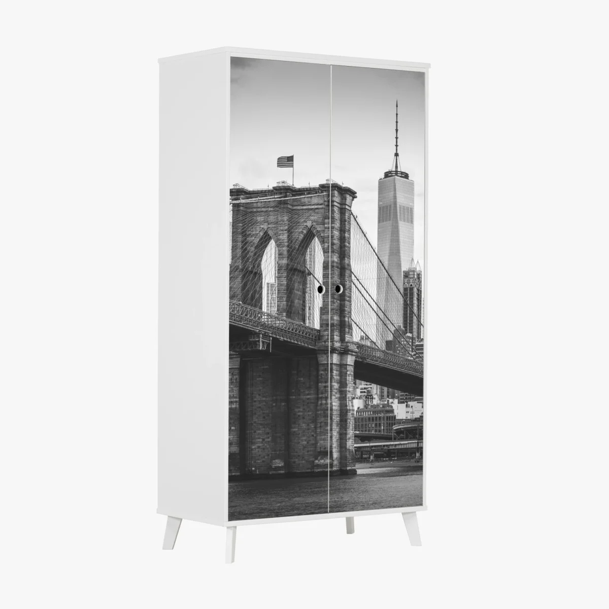 Pegatina para armario panorama urbano puente de Brooklyn y horizonte de Nueva York – Pixers® Pegatina para armario panorama urbano puente de Brooklyn y horizonte de Nueva York – Pixers®