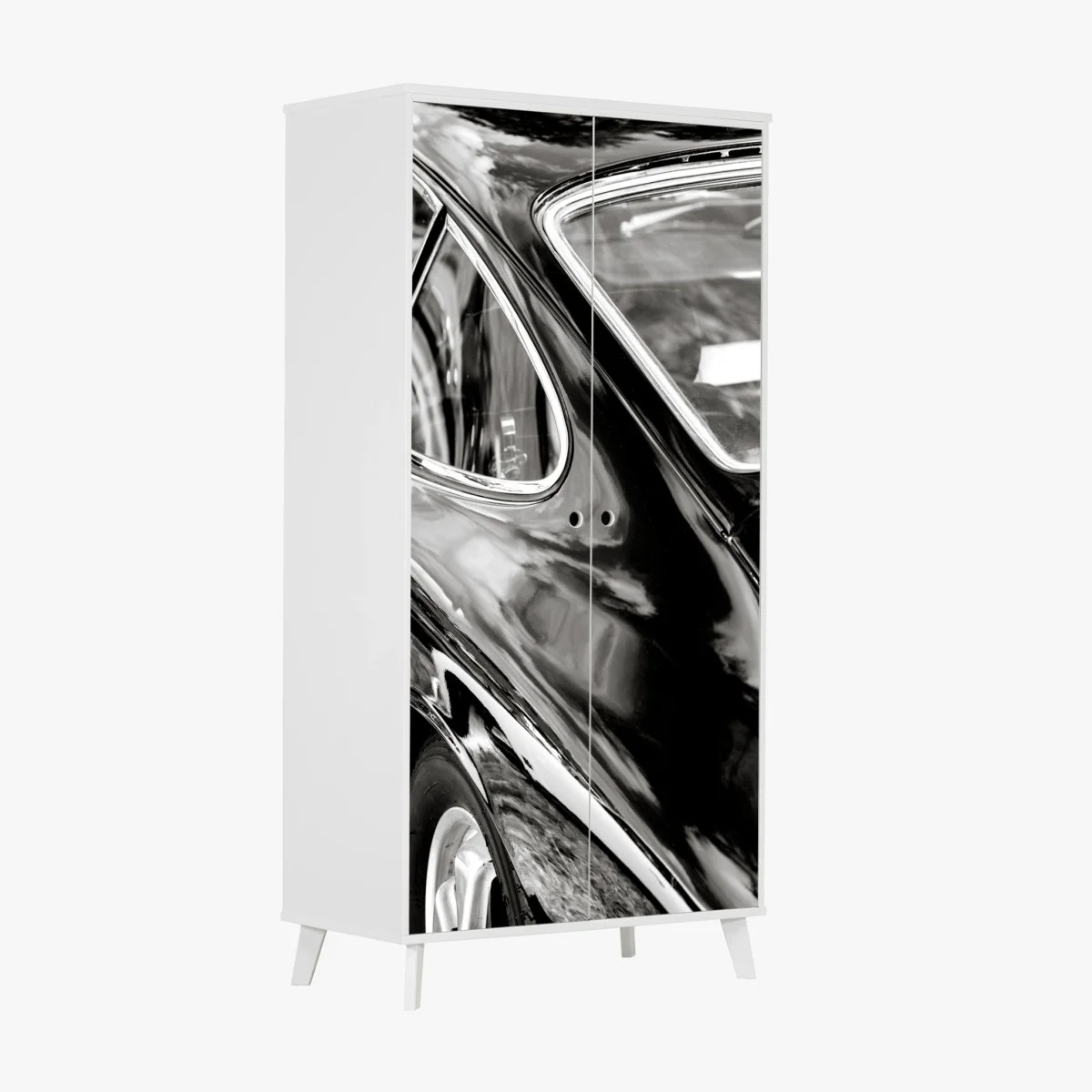 Pegatina para armario detalle elegante de un coche clásico en blanco y negro – Pixers® Pegatina para armario detalle elegante de un coche clásico en blanco y negro – Pixers®