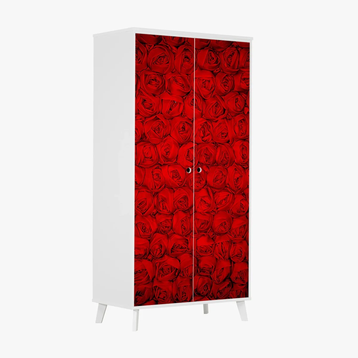 Pegatina para armario pared de rosas rojas en patrón repetitivo – Pixers® Pegatina para armario pared de rosas rojas en patrón repetitivo – Pixers®